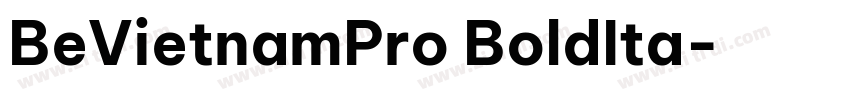 BeVietnamPro BoldIta字体转换